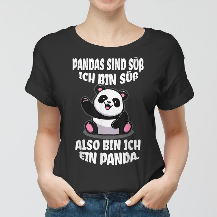Panda Deko Bär Geschenk Kostüm Damen Süße Geschenke Kleiner Frauen Tshirt