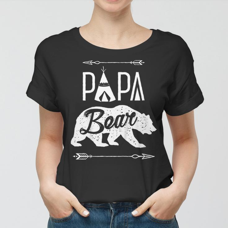 Papa BearShirt Fathers Day Family Matching Couple Men Tee Women T-shirt