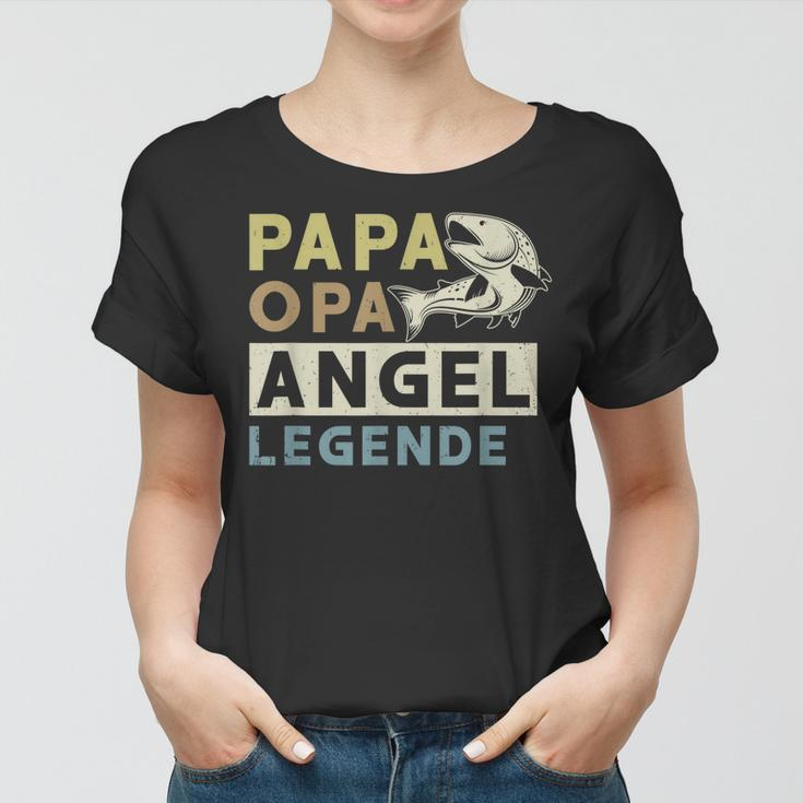 Papa Opa Angel Legende Frauen Tshirt, Perfekt für Vatertagsangler