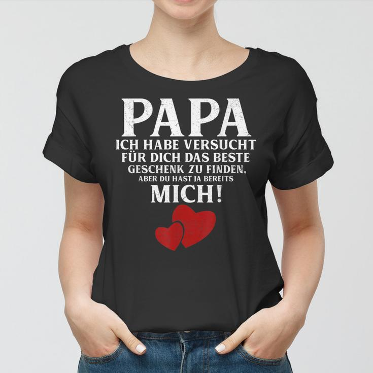 Papa und Tochter Partnerlook Frauen Tshirt, Lustiges Vatertagsgeschenk