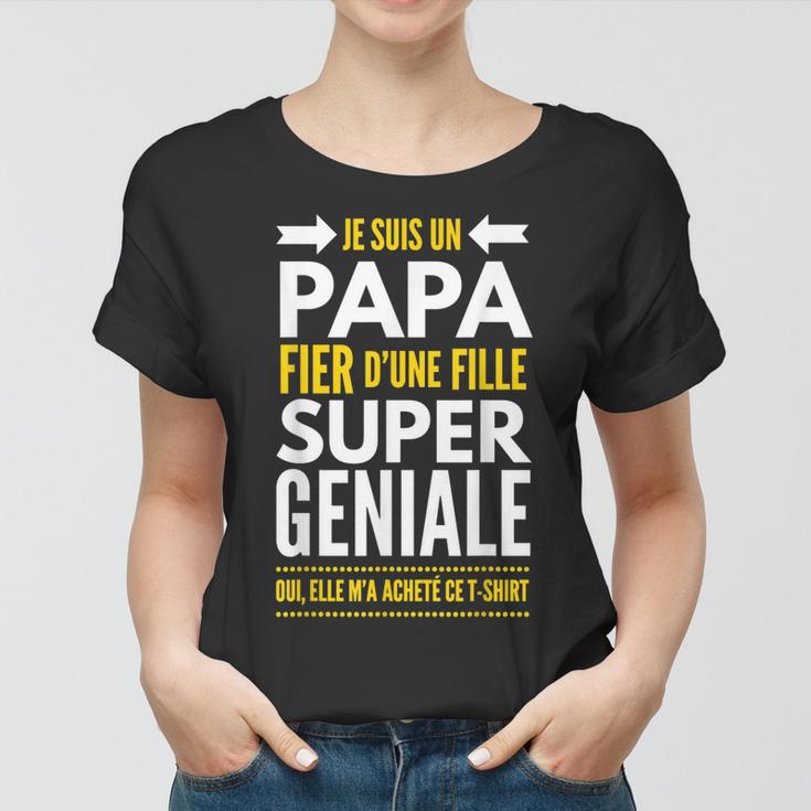 Papa von Mädchen Frauen Tshirt, Lustiges Geburtstagsgeschenk für Väter