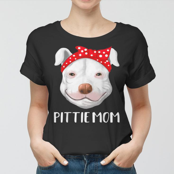 Pitbull Dog Lovers Pittie Mom Mothers Day Pit Bull Women T-shirt