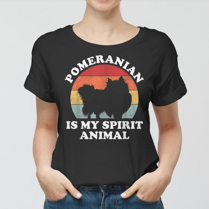 Pomeranian Is My Spirit Tierliebhaber Frauen Tshirt