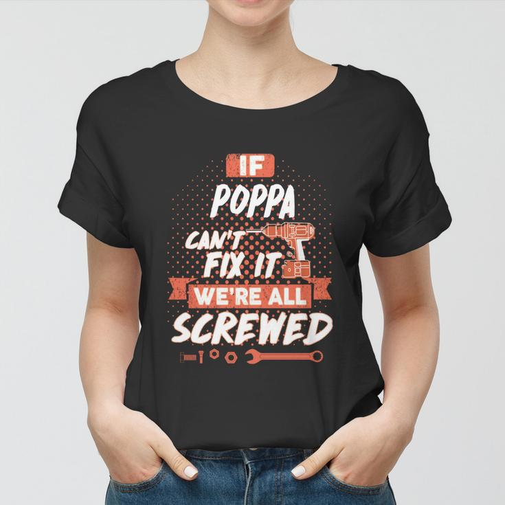 Poppa Name Poppa Family Name Crest Women T-shirt