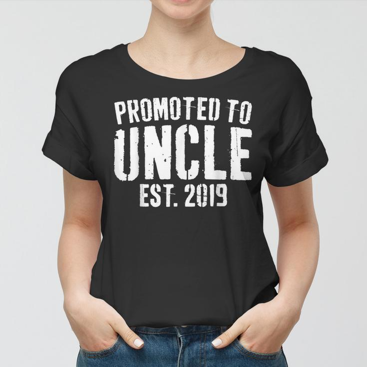 Promoted To Uncle 2019 Soon To Be Uncle Gift Gift For Mens Women T-shirt