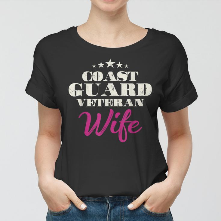 Proud Coast Guard Veteran Wife Veteran Wife Pride Women T-shirt