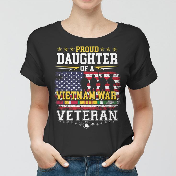 Proud Daughter Vietnam War Veteran Matching With Dad Women T-shirt