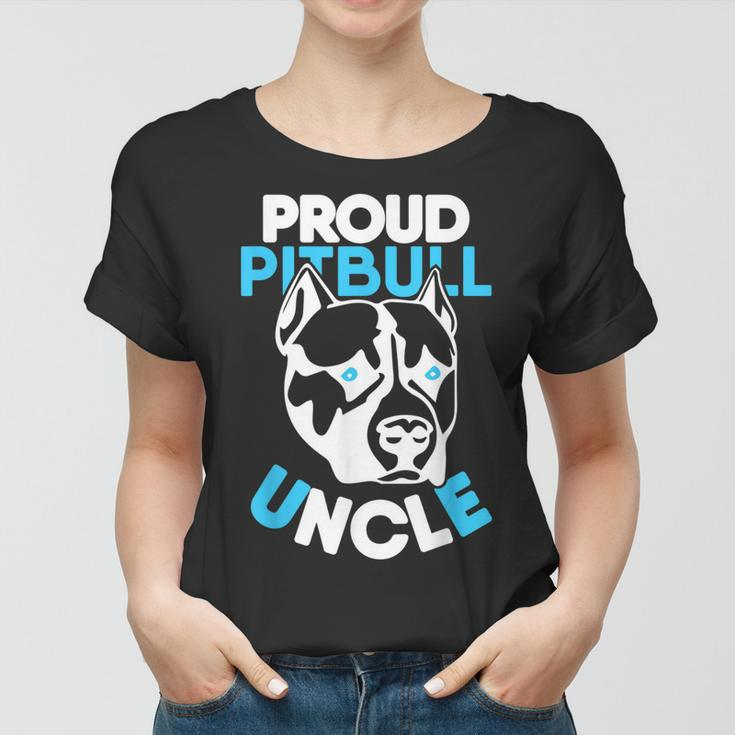 Proud Pitbull Uncle Dog Lover Gift Women T-shirt