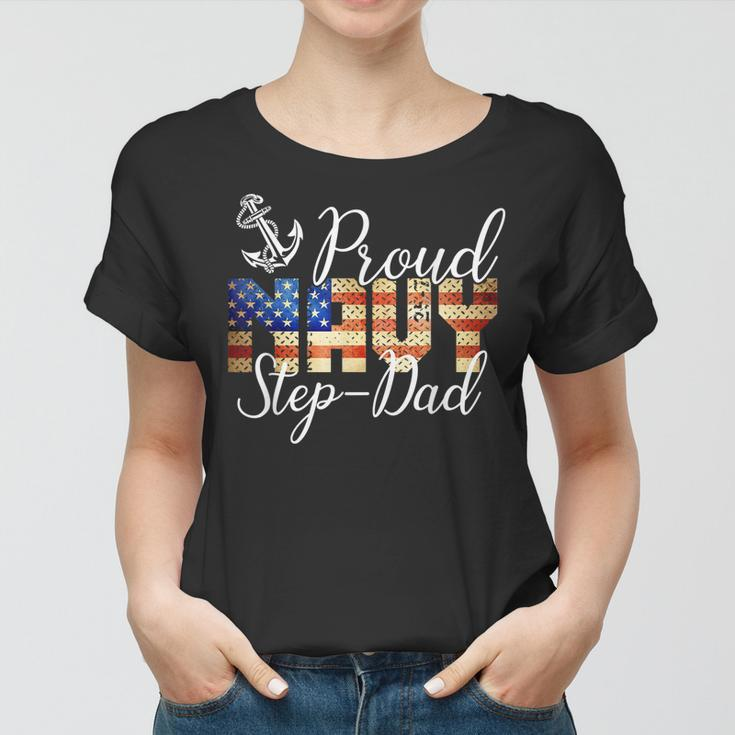 Proud Step-Dad For Men Or Women Army Veterans Day Women T-shirt