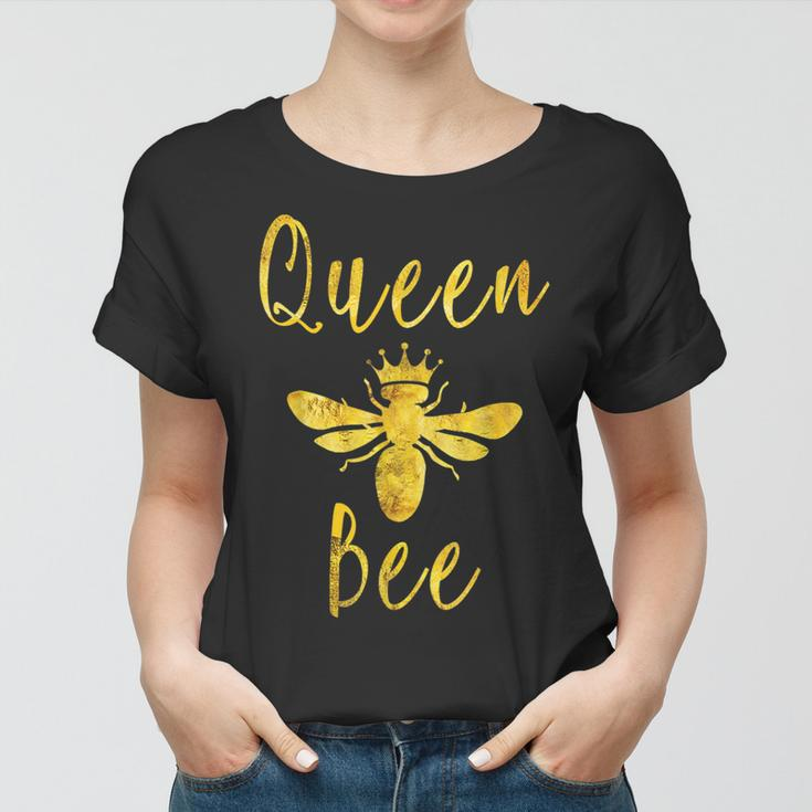 Queen Bee Crown Mom Mommy Grandma Funny Mothers Day Womens Women T-shirt