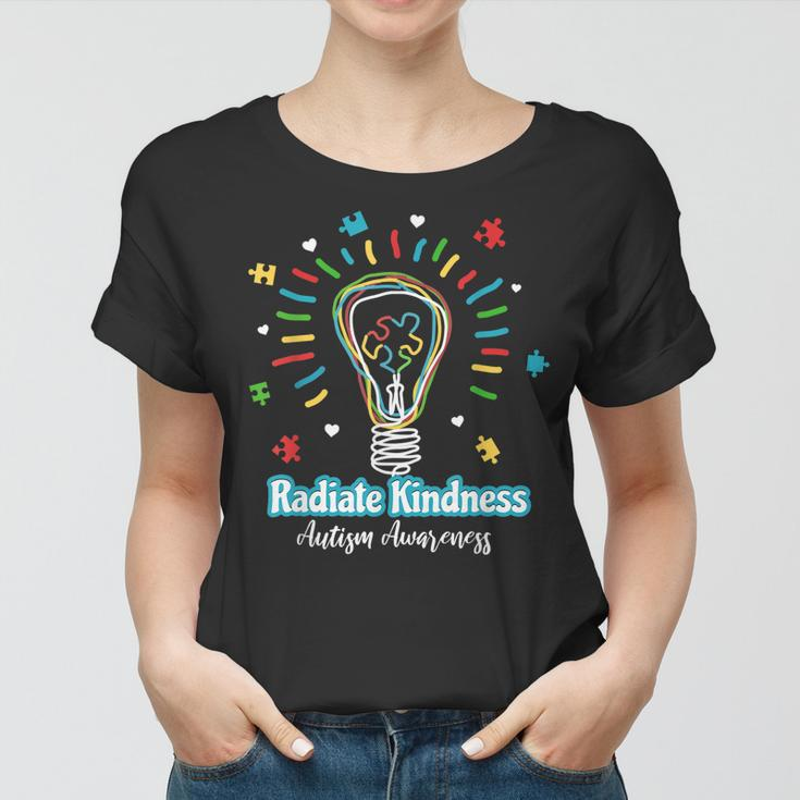 Radiate Kindness Lightbulb Radiate Kindness Teacher Women T-shirt