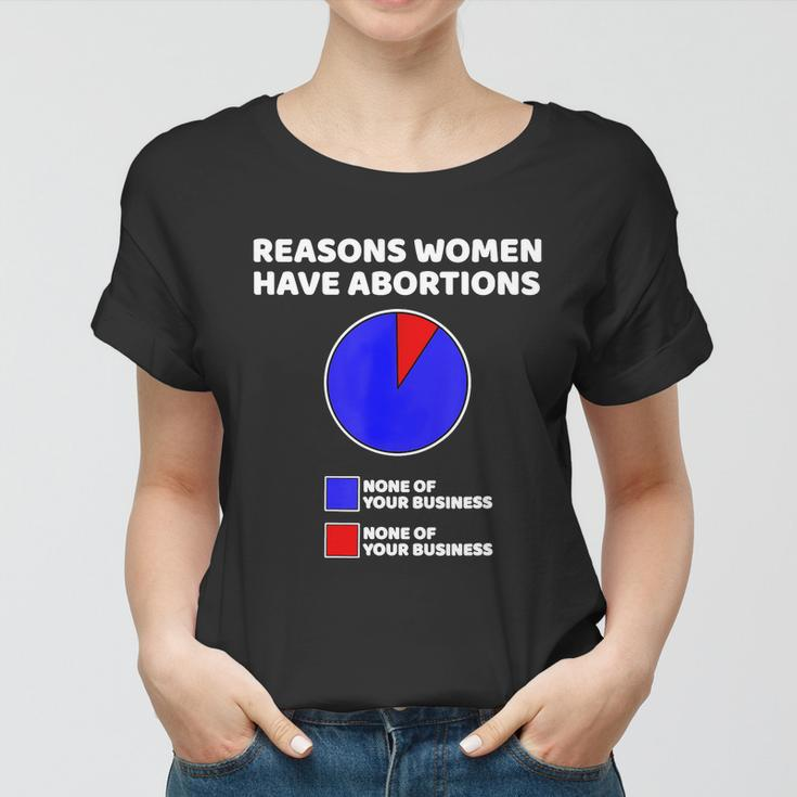 Reason Women Have Abortions V2 Women T-shirt