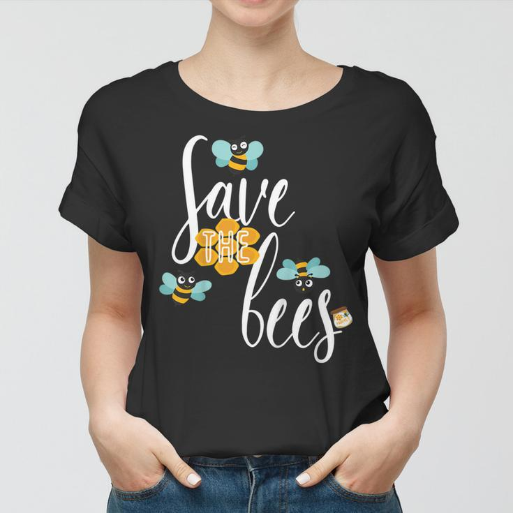 Save The Bees Tshirt Planet Earth Day Beekeeper Beekeeping Women T-shirt