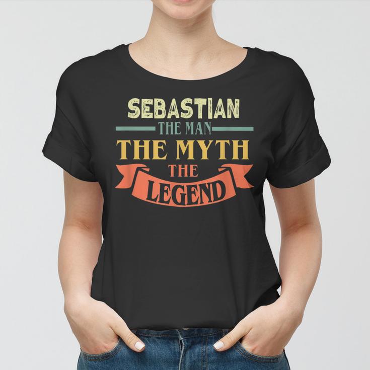 Sebastian Der Mann Mythos Legende Frauen Tshirt, Personalisiert