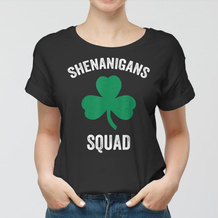 Shenanigans Squad Funny St Patricks Day Matching Group Gift Women T-shirt