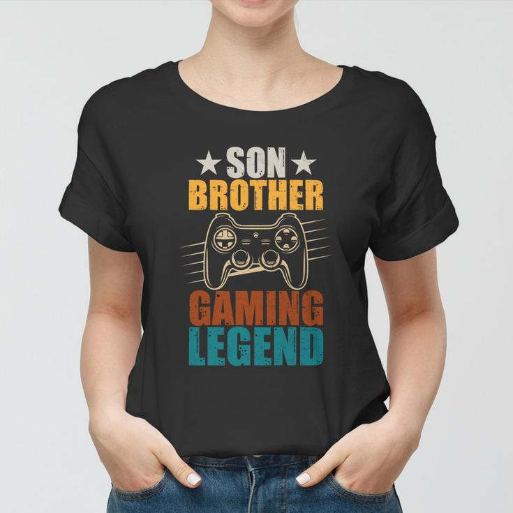 Son Brother Gaming Legend Gamer Women T-shirt