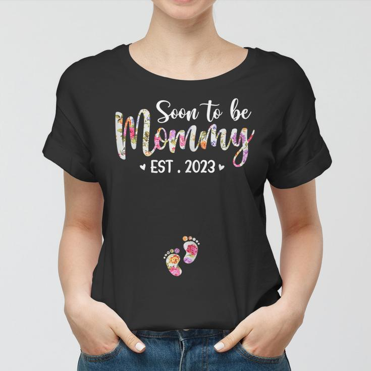 Soon To Be Mommy Est 2023 Pregnancy Announcement Tie Dye Mom Gift For Womens Women T-shirt