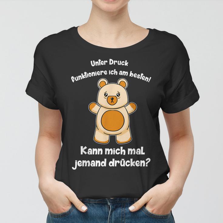 Süßer Teddy Witziger Spruch Teddybär Umarmung Liebe Witz Frauen Tshirt