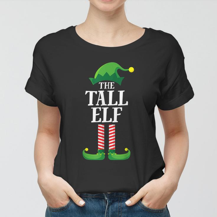 Tall Elf Matching Family Group Christmas Party Pajama Women T-shirt
