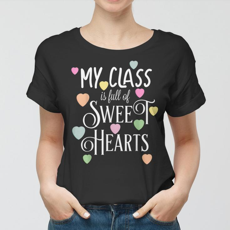 Teachers Valentines Day Class Full Of Sweethearts V2 Women T-shirt