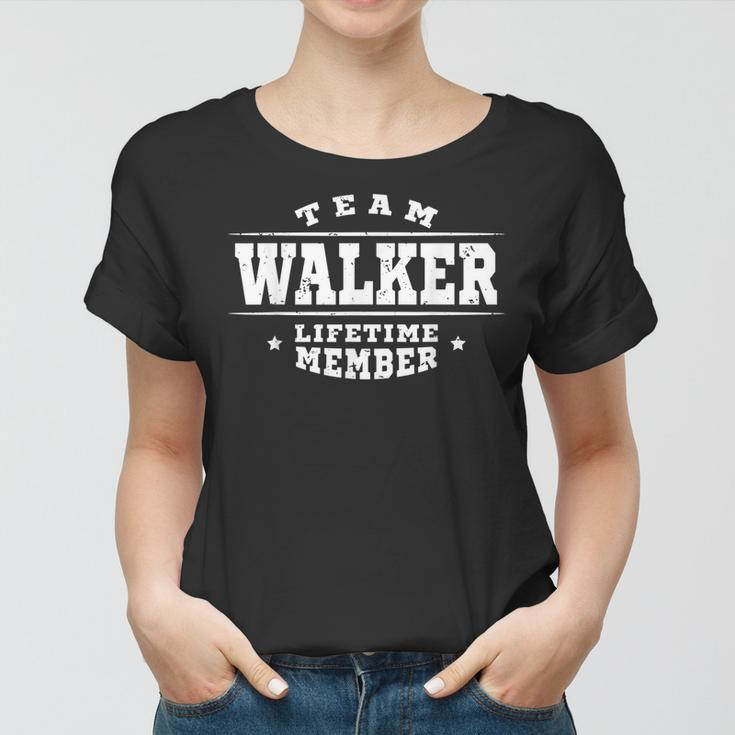 Team Walker Lifetime Member Gift Proud Family Surname Women T-shirt