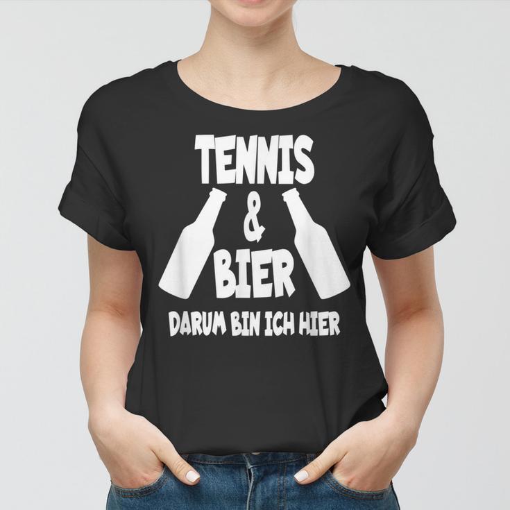 Tennis Und Bier Tenniscamp Tennistrainer Tenniscamp Frauen Tshirt