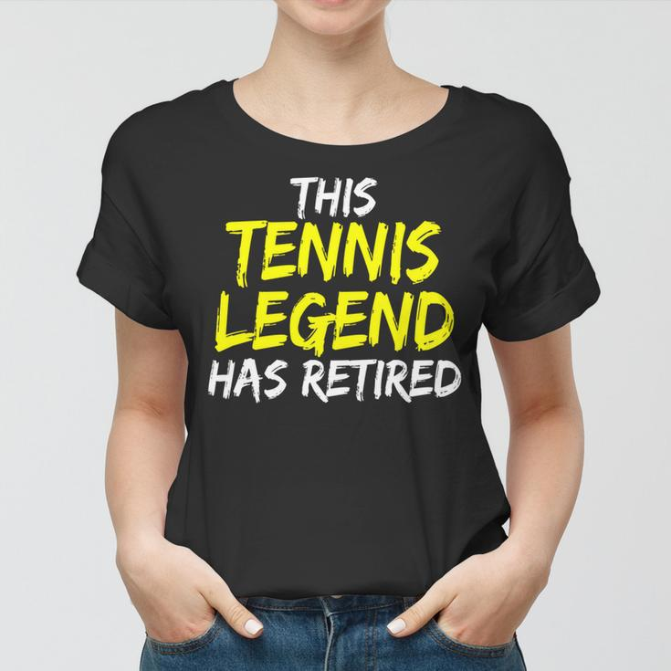 Tennistrainer This Tennis Legend Has Retired Tennisspieler Frauen Tshirt