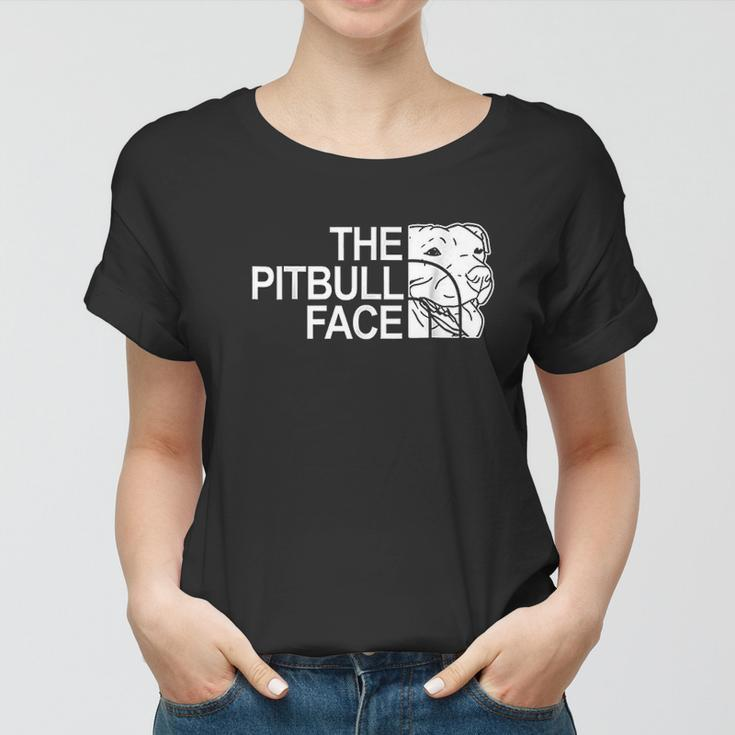 The Pitbull Face Funny Dog Pitbull Women T-shirt