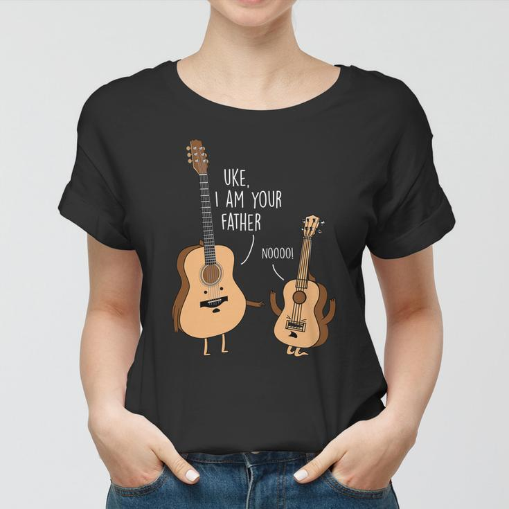 Uke I Am Your Father Guitar Ukulele Women T-shirt