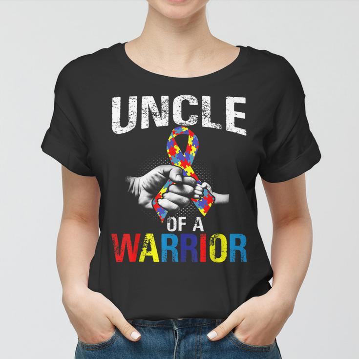 Uncle Of A Warrior Autism Awareness Women T-shirt