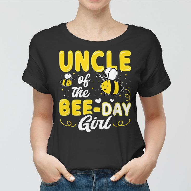 Uncle Of The Bee Day Girl Hive Party Matching Birthday Women T-shirt
