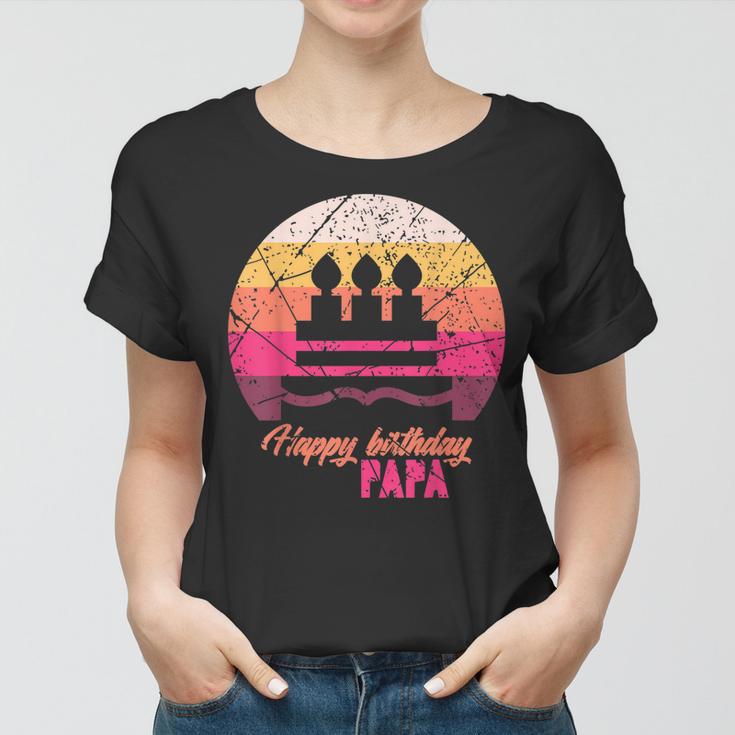 Unser Geburtstag Papa Geschenk Frauen Tshirt