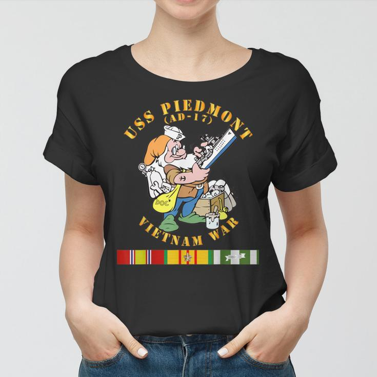 Uss Piedmont Ad-17 Vietnam War Women T-shirt