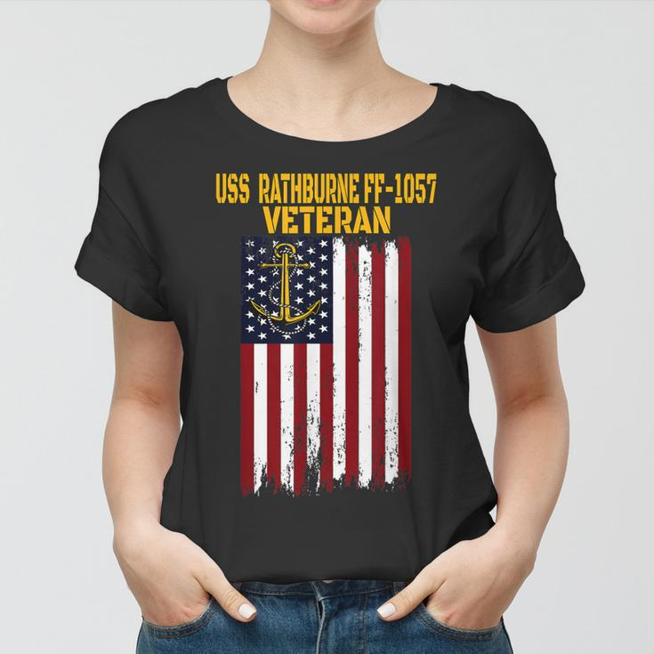 Uss Rathburne Ff-1057 Frigate Veterans Day Fathers Day Dad Women T-shirt