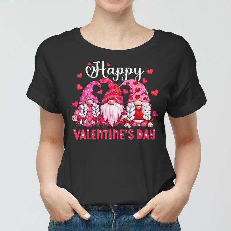 Valentine Gnome Love Valentines Day Gnomes Friends Squad Women T-shirt