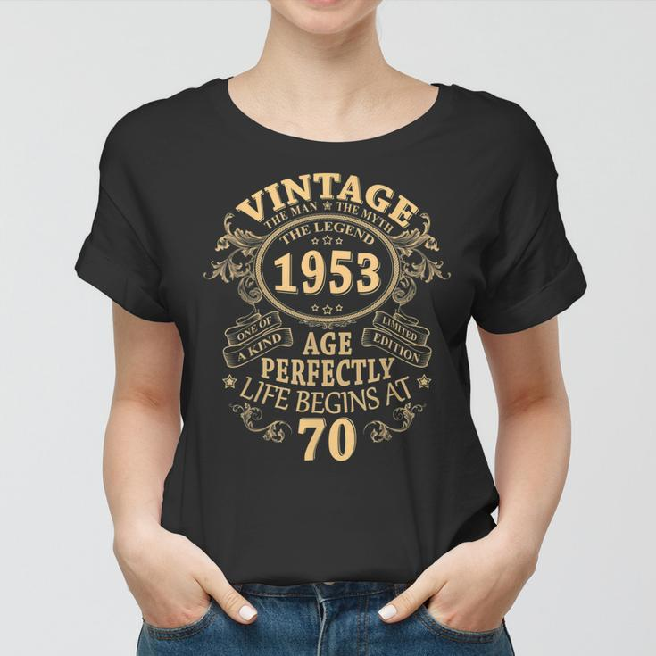 Vintage 1953 The Man Myth Legend 70Th Birthday Gifts For Men Women T-shirt