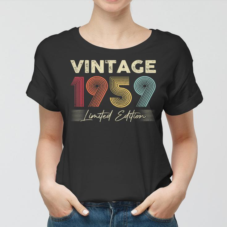 Vintage 1959 Wedding Anniversary Born In 1959 Birthday Party Women T-shirt