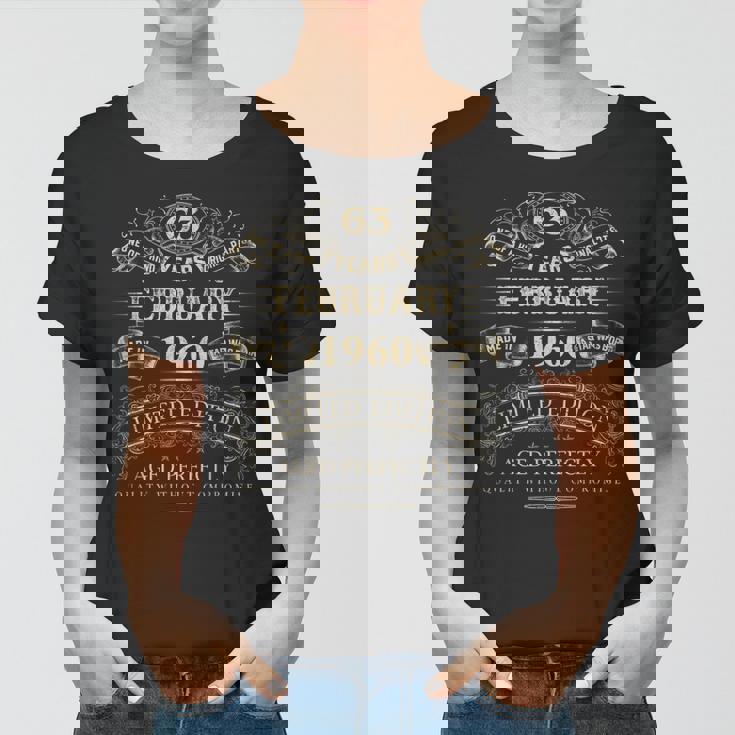 Vintage 1960 Outfit Frauen Tshirt für 63 Jahre alte Frauen und Männer