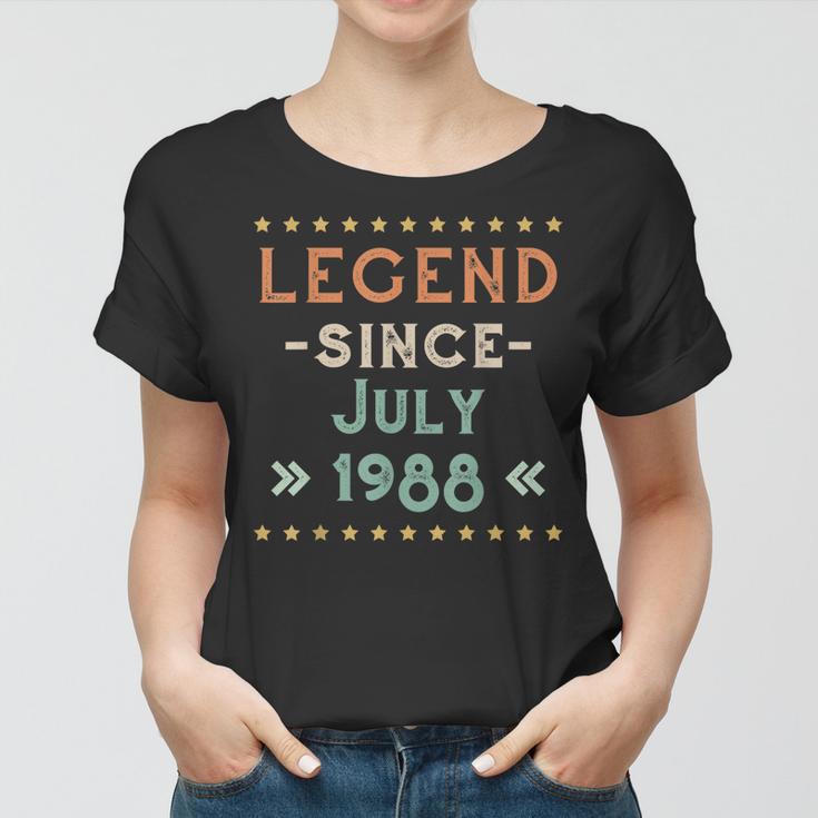 Vintage Legend Seit Juli 1988 Geburtstag Männer Frauen Frauen Tshirt