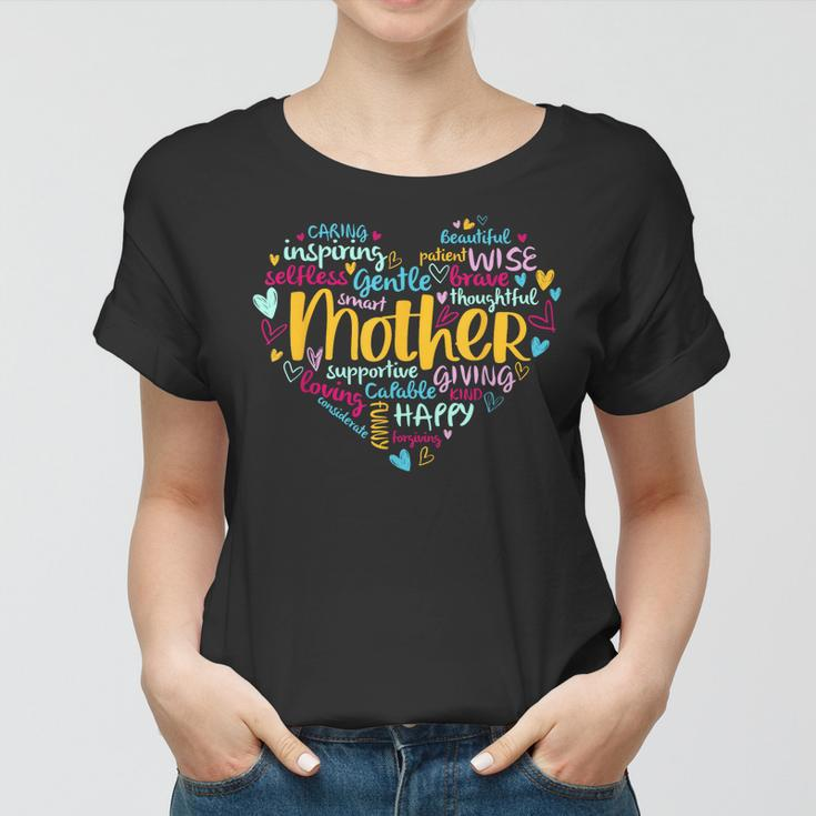 Women Mom Mothers Day Mother Hearts Women T-shirt