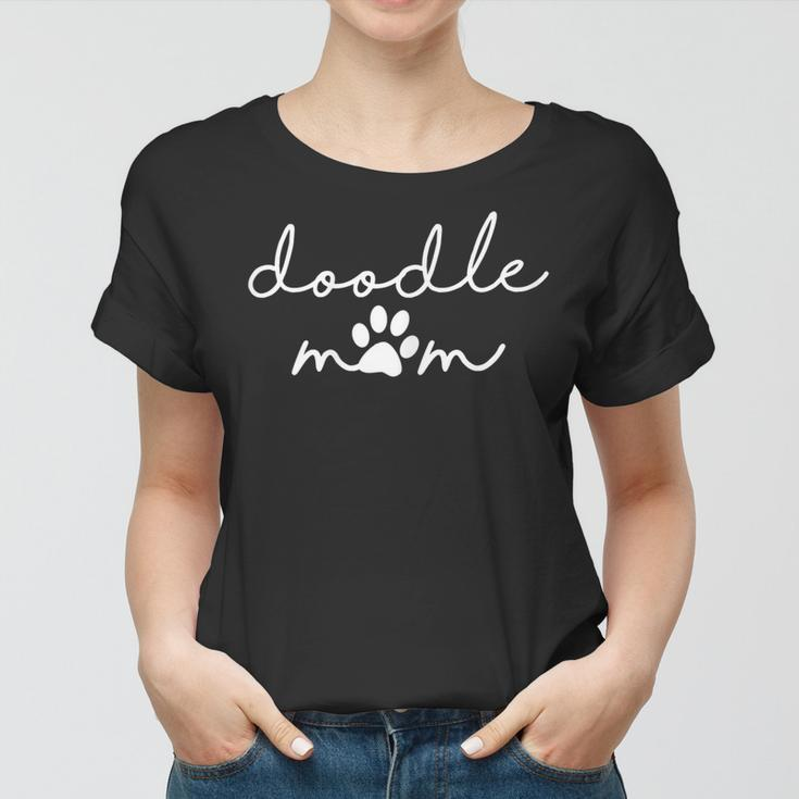 Womens Doodle MomShirt Cute Gift For Dog Lover Mothers Day Momma Women T-shirt