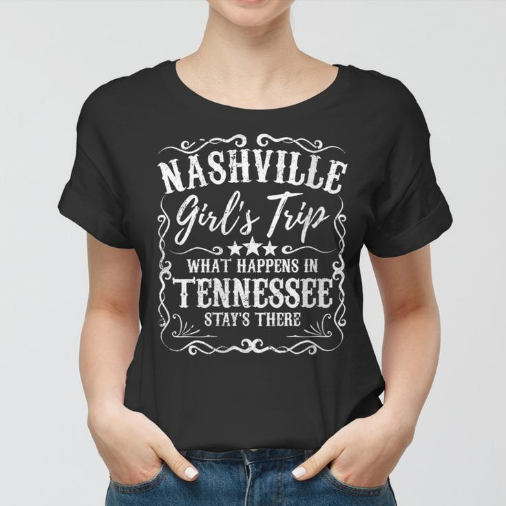 Womens Nashville Girls Trip Weekend Bachelorette Party Womens Gift Women T-shirt