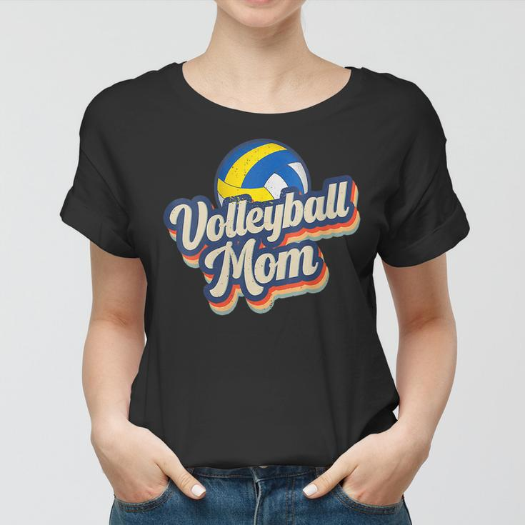 Womens Retro Volleyball Mom Funny Vintage Softball Mom Mothers Day Women T-shirt