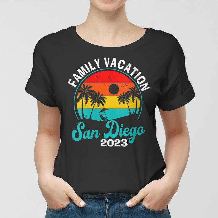 Womens San Diego Family Vacation 2023 Trip Matching Summer Beach Women T-shirt