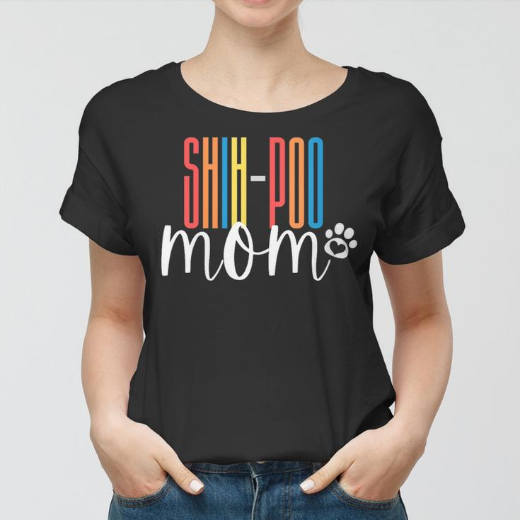 Womens Shih-Poo Gift Doodle Mom Gift Shi-Poo Mama Gift Shih-Poo Women T-shirt