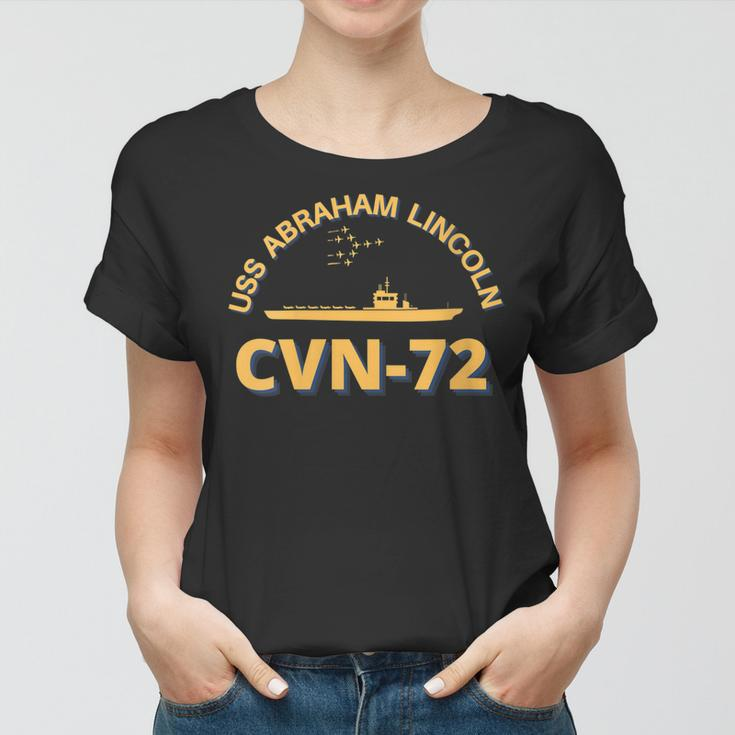 Womens Us Aircraft Carrier Cvn-72 Uss Abraham Lincoln Women T-shirt