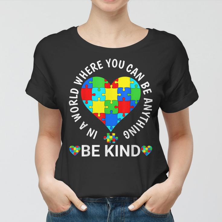World Autism Awareness Day 2023 - Be Kind Autism Awareness Women T-shirt