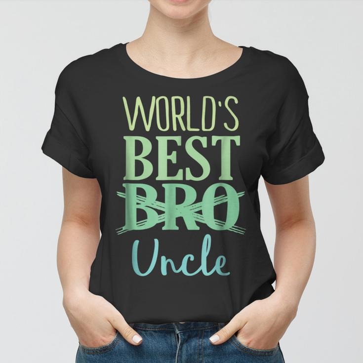Worlds Best Uncle Pregnancy Announcement Gift For Mens Women T-shirt