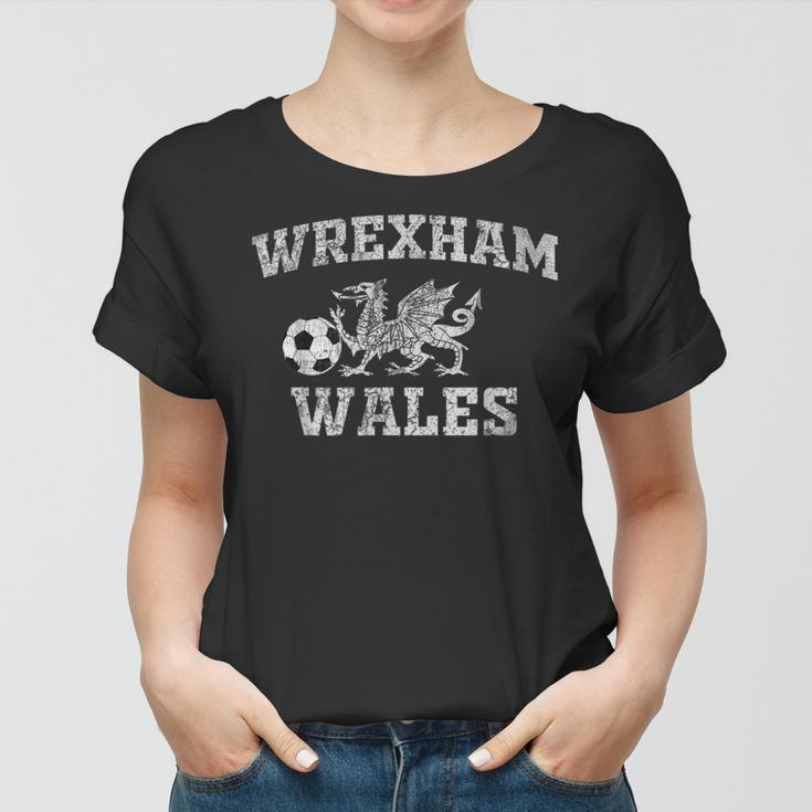 Wrexham FootballWales Soccers Jersey Retro Vintage  Women T-shirt