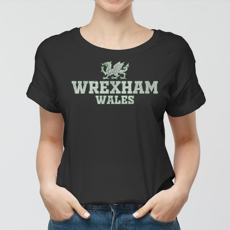 Wrexham Wales Retro Vintage V3 Women T-shirt